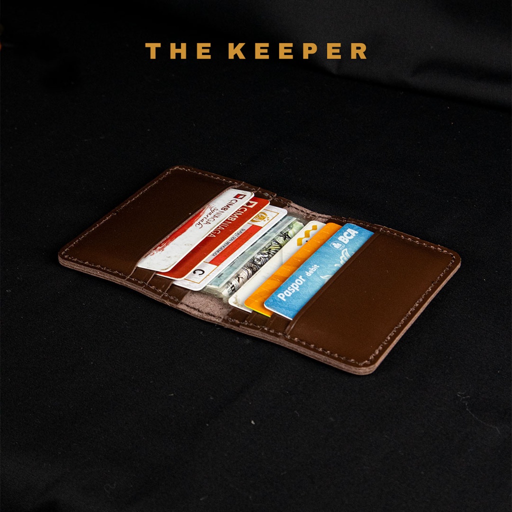 Dompet Kulit Asli Lipat Pria Wanita THE KEEPER