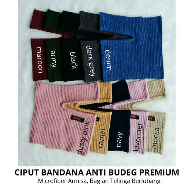 Inner Ciput Bandana Rajut Anti Budeg (Anbud) Premium Annisa Ori Salur