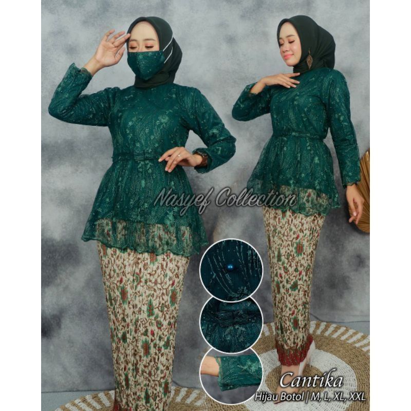 setelan kebaya wanita/kebaya modern/kebaya wisuda/kebaya pesta/kebaya SET KEBAYA TULLE MARSYA - KEBAYA WISUDA  - MODEL KEBAYA KEKINIAN OUTFIT PESTA CANTIK DAN MODERN