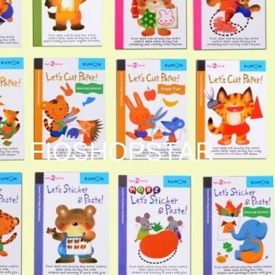 

✿ Buku Kumon Set Let's Series Book Fold Color Cut Sticker ☛