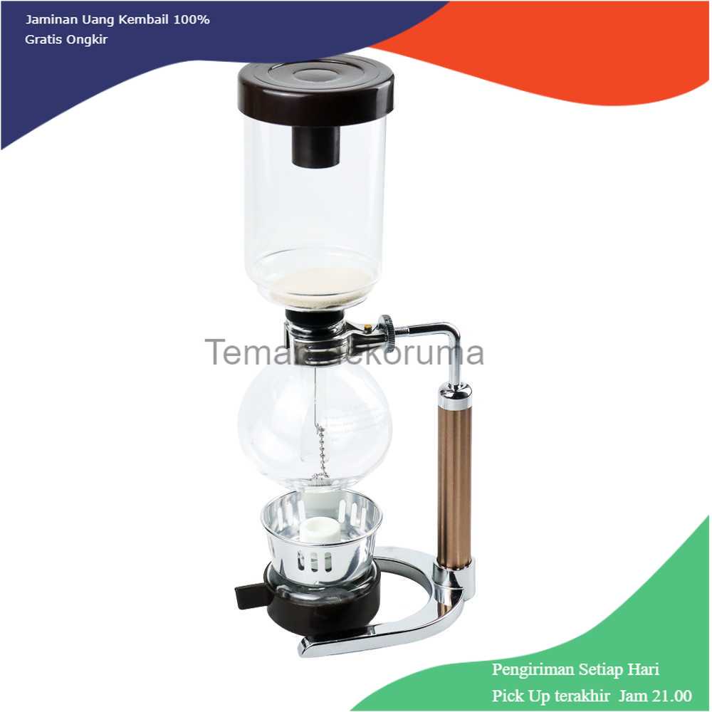 TD-DA1 Eworld Japanese Style Siphon Coffee Maker Vacuum Pot 3 Cups - JF99