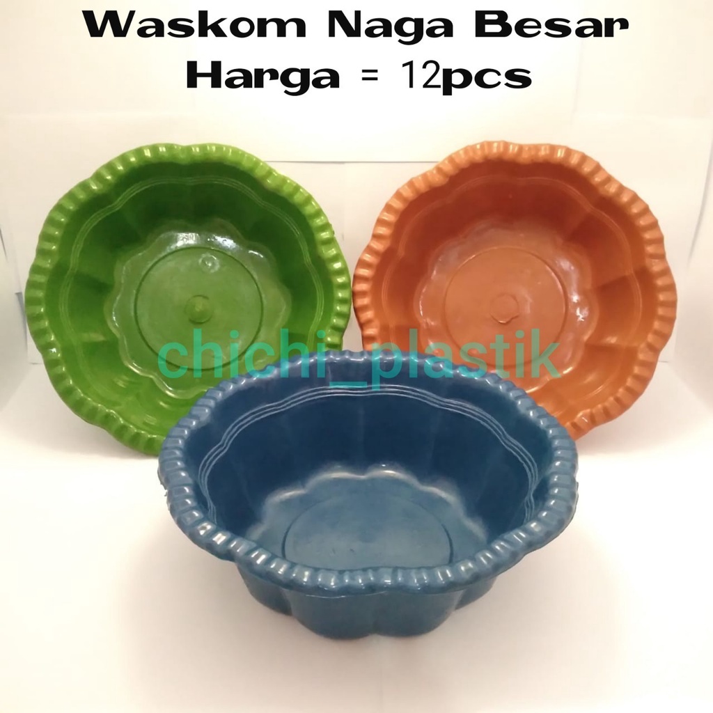 Isi 12 PCS!! Waskom Naga Besar /Waskom Plastik/Waskom berkatan /Baskom Hajatan/Baskom