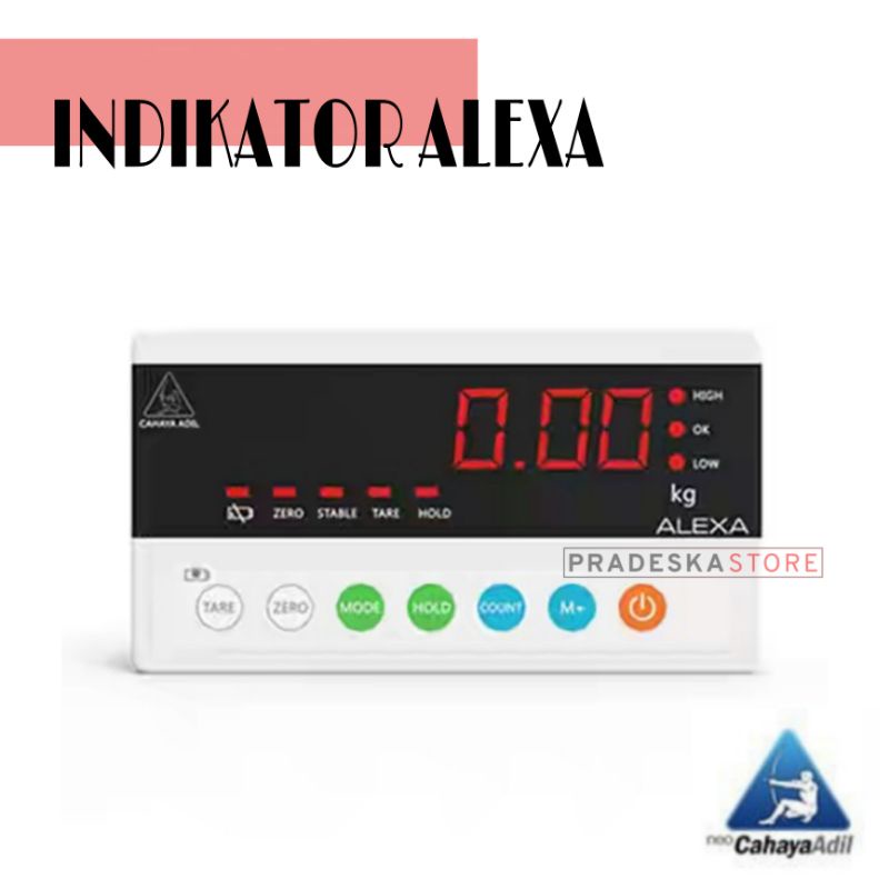 Indikator Timbangan Digital ALEXA | Display Timbangan | Allegra | TMR | TM ALEXA | TMA | CAHAYA ADIL
