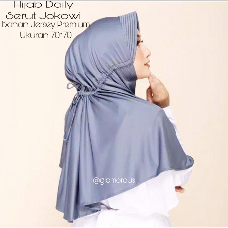 JILBAB SERUT JOKOWI MODEL INSTAN BAHAN JERSEY PREMIUM