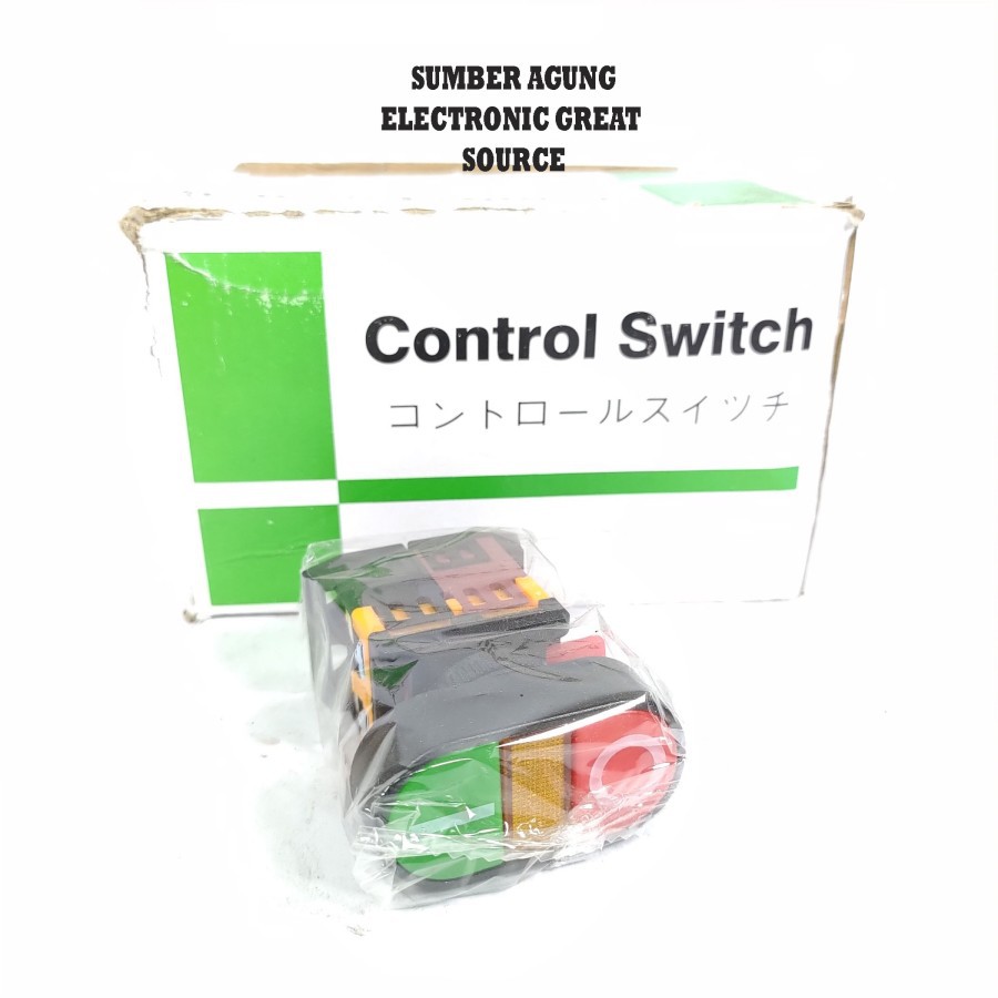 SCDP22 Double Push Button On Off Panel Listrik Momentary Control Switc