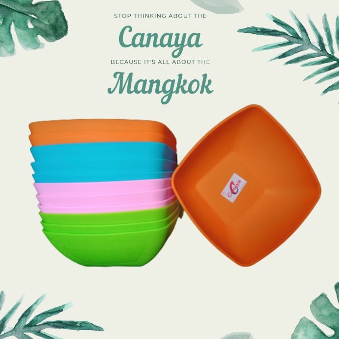 Mangkok Segi Canaya / Alexish  L  Mangkuk Plastik Lentur Wadah Makanan Sop Tahan Panas