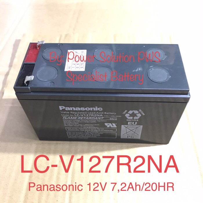 Jual Aki Accu Kering Panasonic Original 12V 72Ah 7Ah Aki 12 Volt 7
