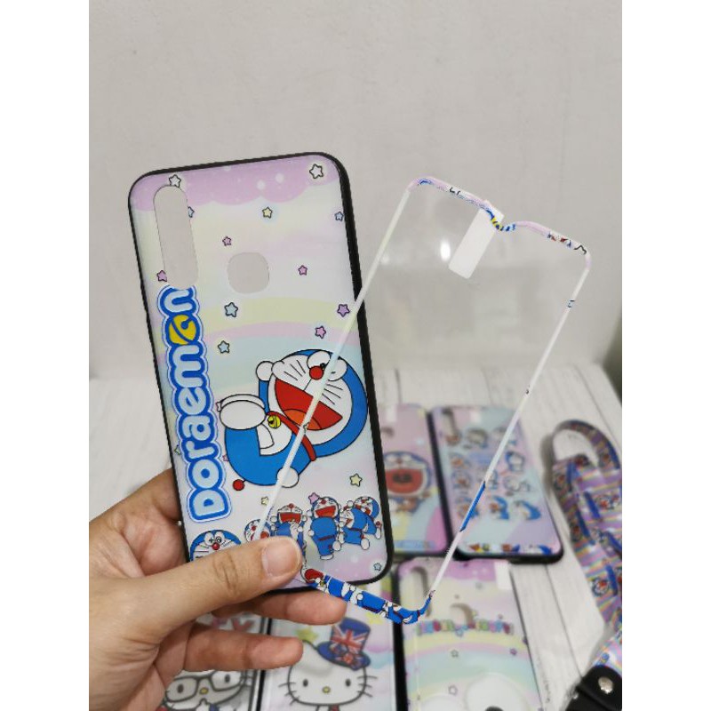 Case plus temper kitty doremon Realme 5/C2/ C11