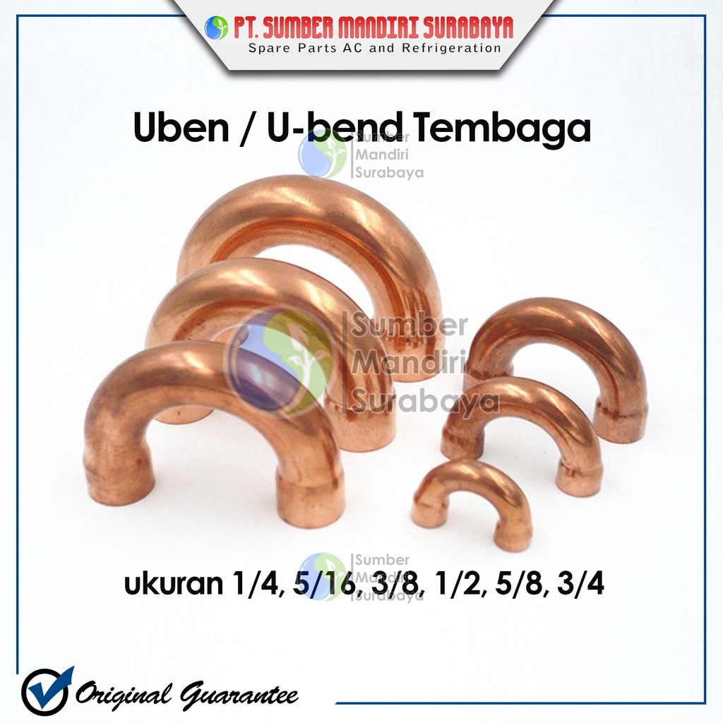 Uben Tembaga 5/8 / Ubend / U bend sambungan pipa AC