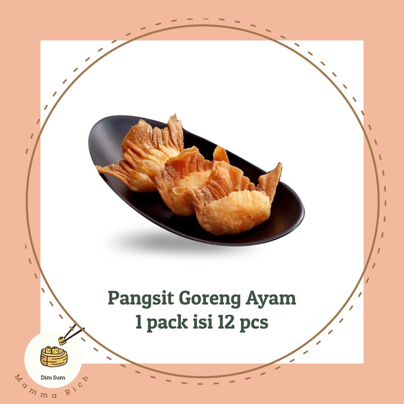 

Frozen Dim Sum Pangsit Goreng Ayam 1 pack isi 12 pcs Dimsum