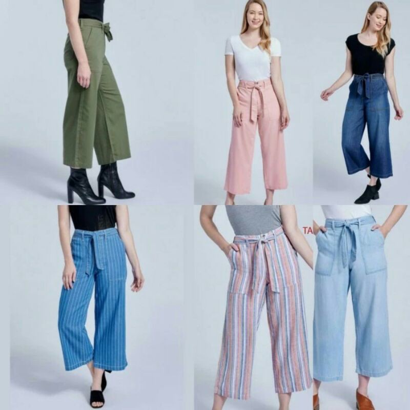 Celana Kulot Wanita Seven7 Wide Leg Pants Original Branded