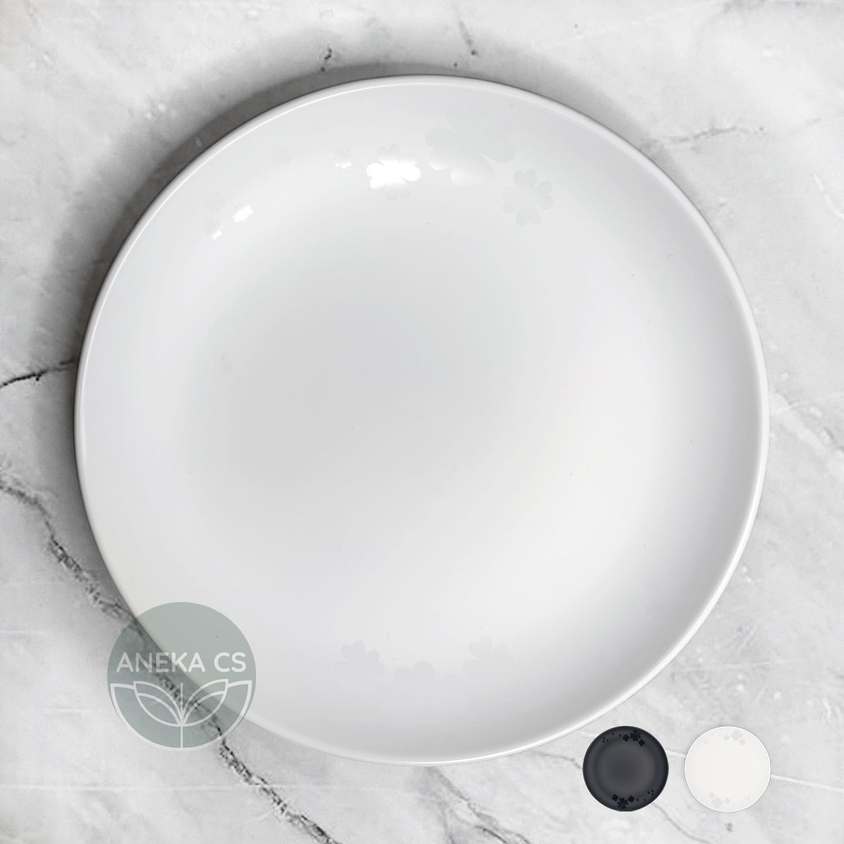 Piring Saji Melamin 7 inch - Piring Cafe Resto - V3307-1