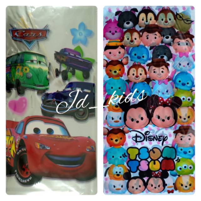 

24x50 Plastik Goodie Bag Kantong Snack Souvenir Hampers Karakter Cars - Tsum tsum