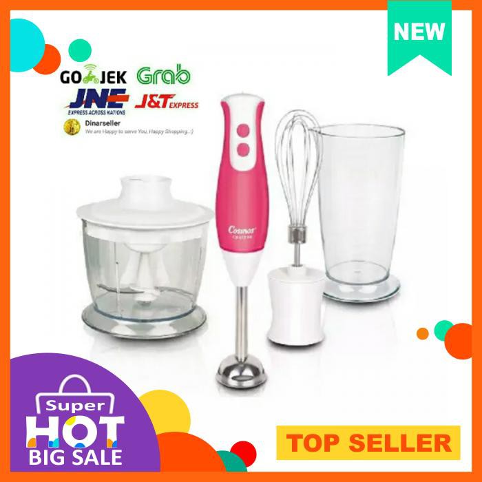 Peralatan Dapur - Blender & Juicer - Cosmos Hand Blender 3In1 Cb653Hb / Cb 653 Hb Kapasitas 700Ml