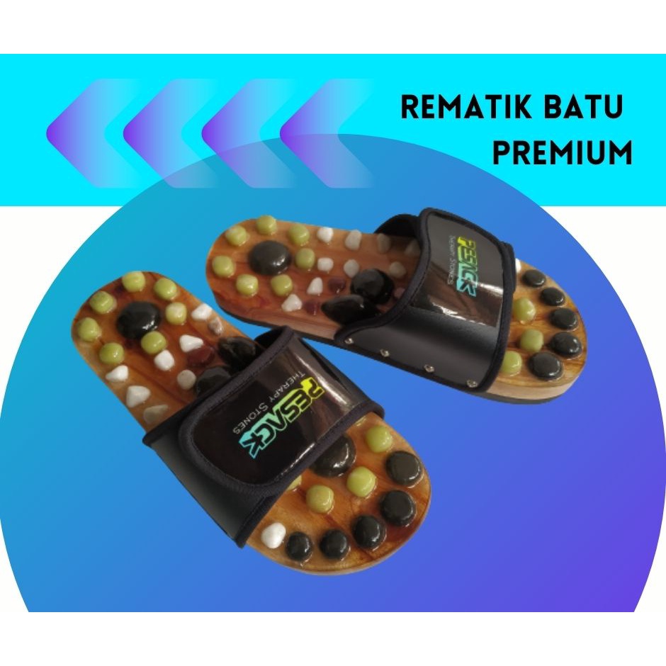 Jual Sendal Kesehatan Terapi Rematik Sandal Refleksi Batu Alam Sandal