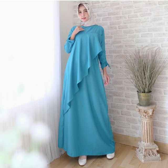 HOPYLOVY SALE - Gamis Maxi Dress Baloteli Wanita Luqiana