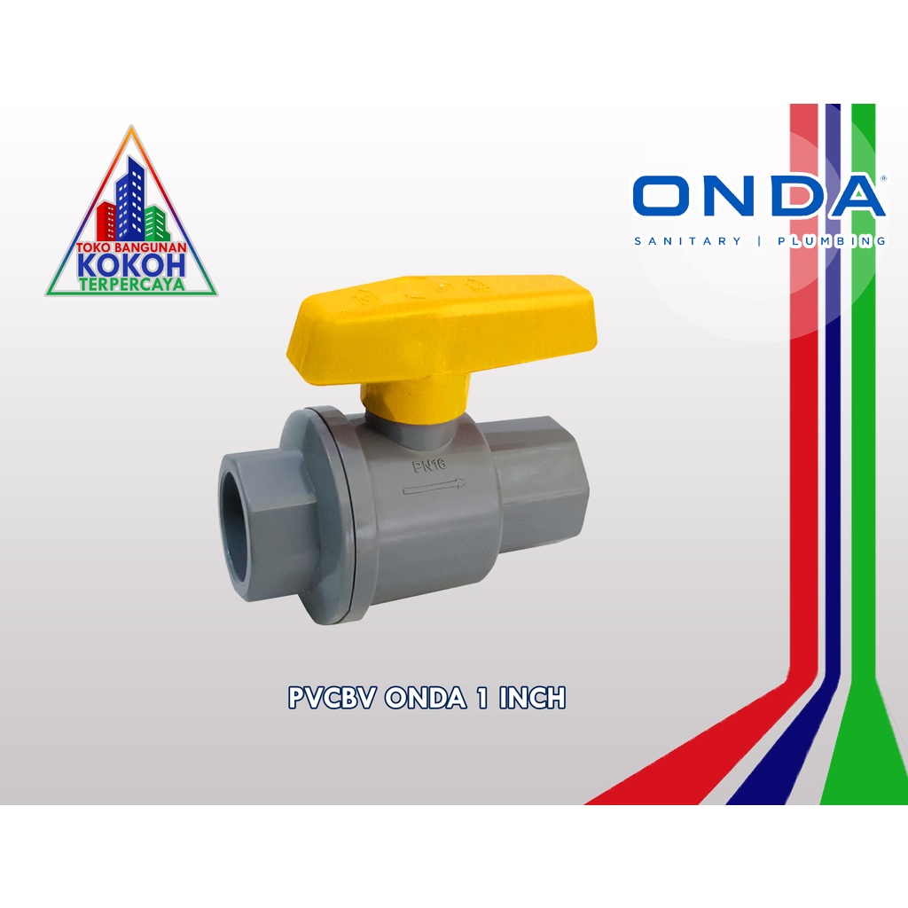 STOP  KRAN PLASTIK PVCBV ONDA 1 INCH