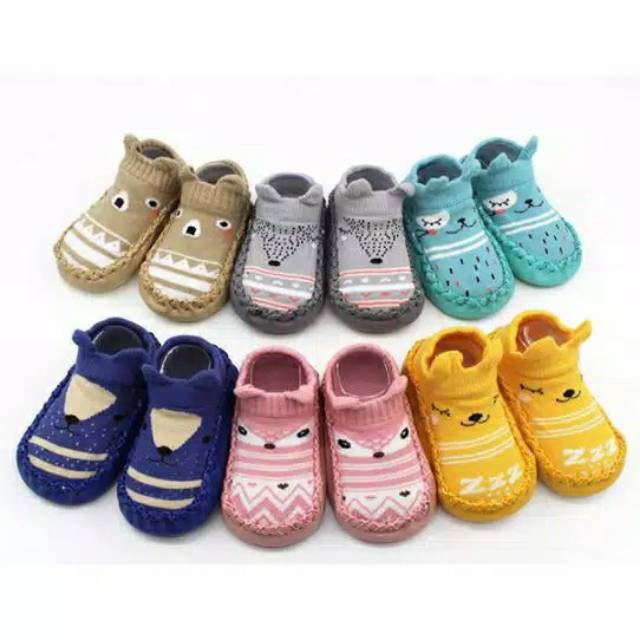 Sepatu Anak Bayi Anti Slip / Baby Socks Shoes / Sepatu Baby / Kaos Kaki / Bayi Sepatu Bayi Prewalker Anti Slip