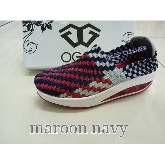 SEPATU WANITA/SEPATU ANYAMAN OGGO 911