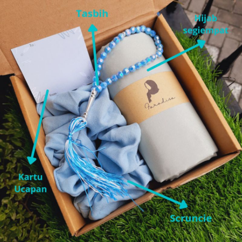 HAMPERS HIJAB GOFY BOX KERUDUNG KADO WISUDA ULTAH IDUL FITRI LEBARAN HADIAH hampers guru