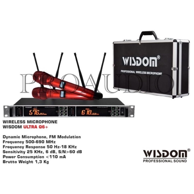 MIC WIRELESS WISDOM ULTRA Q6+ ULTRA Q6 + ORIGINAL ( HANDHELD )