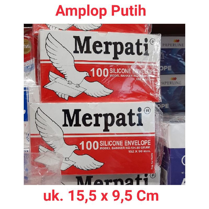 

Amplop Polos/ Putih Pendek 104 Merpati/Amplop Kondangan