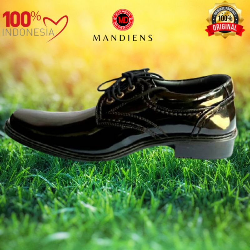 MANDIENS - SJ.266 /SJ.166 Sepatu Pantofel Kulit Asli Original Medali Export Quality