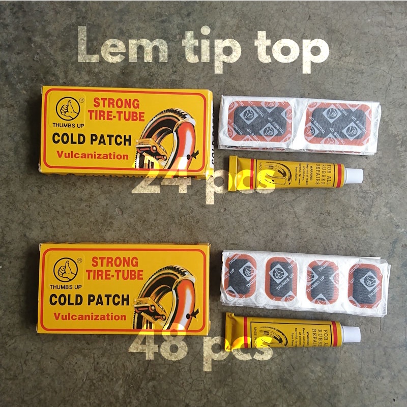 Lem Tip Top Tambal Ban Cold Patch Thumbs Up