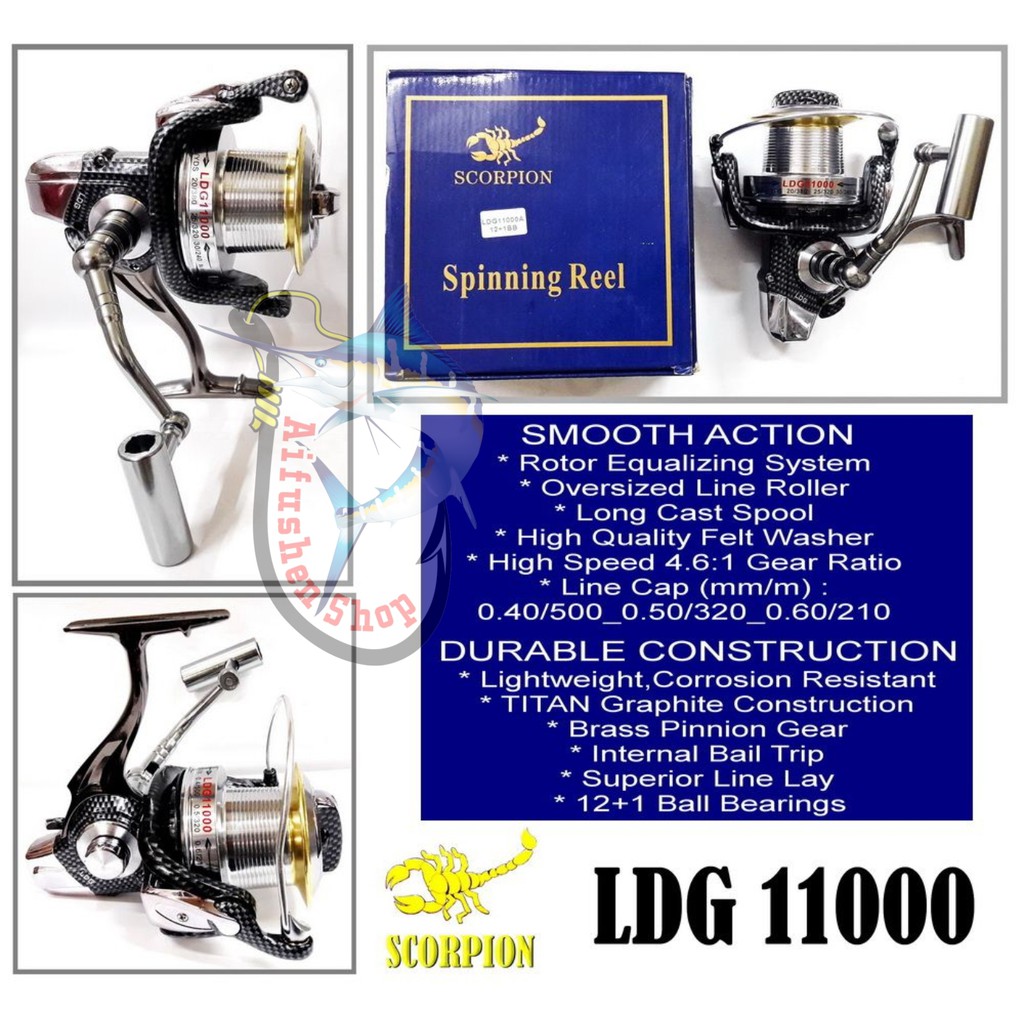 REEL SCORPION LDG 11000