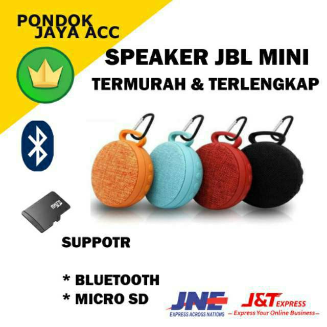 Sepiker jbl wireless speaker mini kecil blutut bluetooth spiker ori original super bass microsd