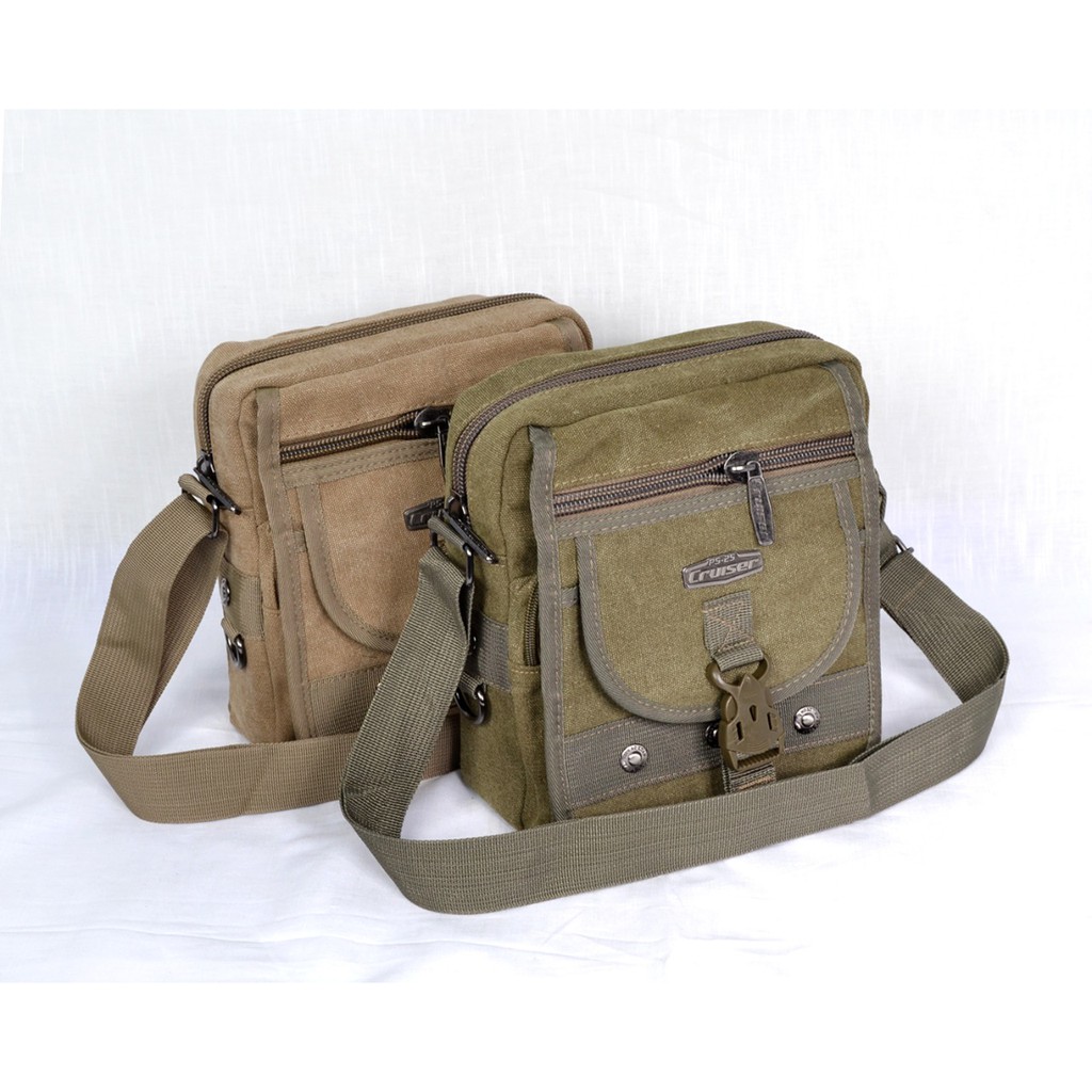 Tas Selempang Kanvas Cruiser Slash Pria 7659-3