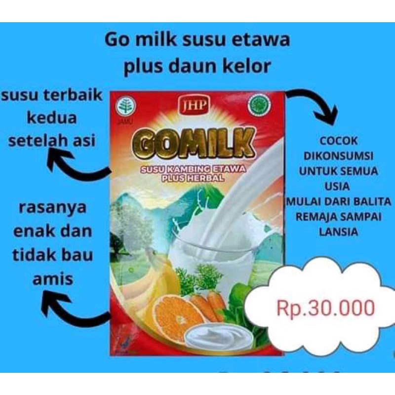 

Gomilk susu kambing plus Daun kelor/herbal/daya tahan tubuh