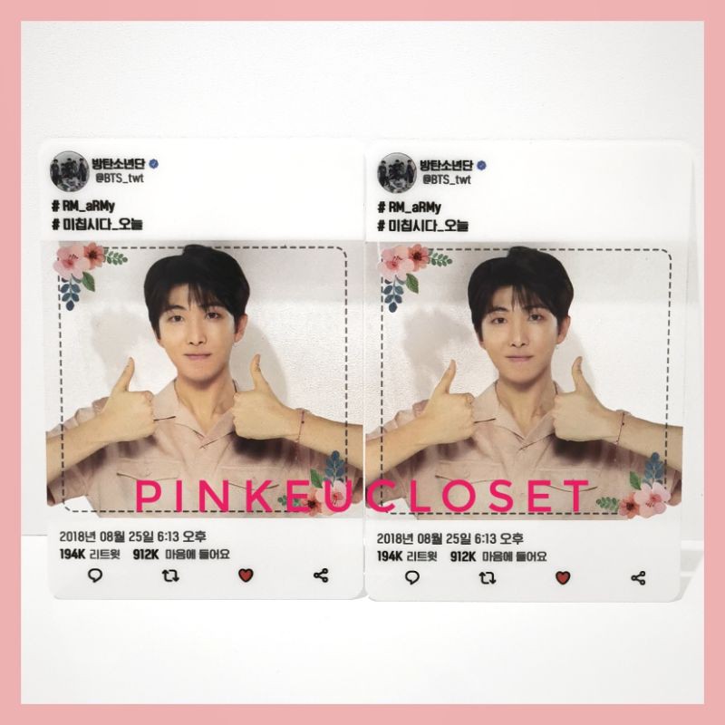 [READY RARE] BTS LOVE YOURSELF CONCERT ARMY BOOTH PHOTOCARD NAMJOON