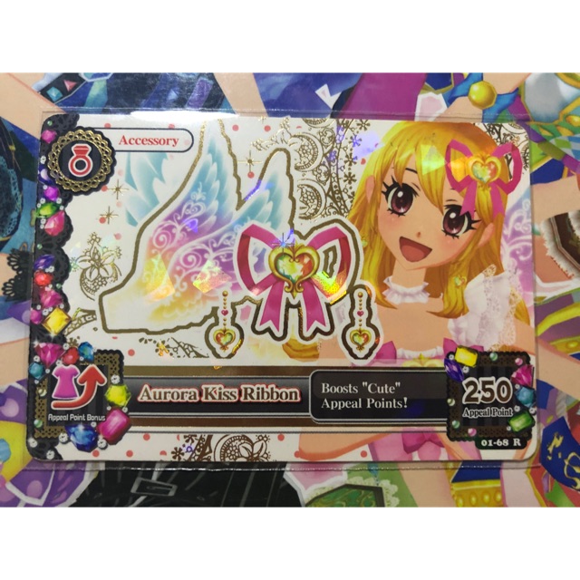 [SUPER RARE] Kartu Aikatsu ACC Rare Seri 1 Aurora Kiss Ribbon