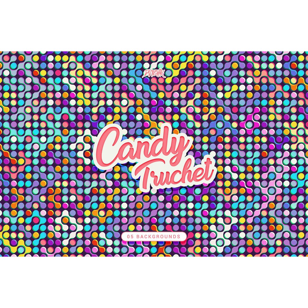 Candy Truchet Backgrounds - JPEG Ultra HD