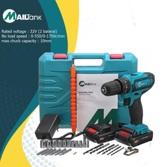 Mesin Bor Baterai Tembok Cordless Drill 32V SH190 MAILTANK