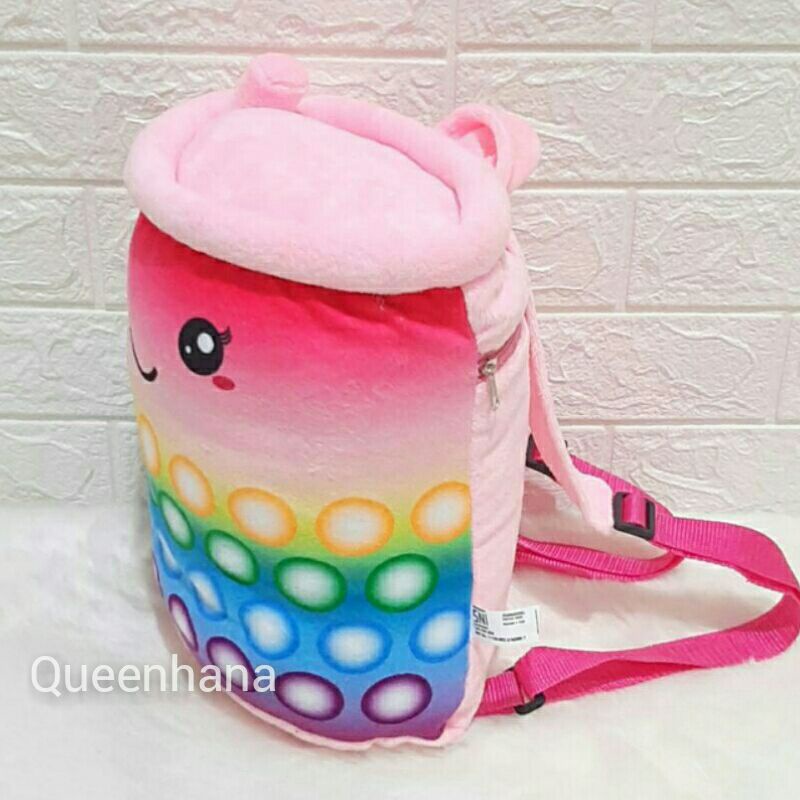 Tas Ransel Boneka Boba Printing Tas Ransel Anak