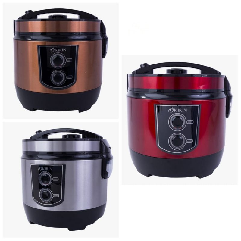 Kirin Rice Cooker  MagicCom Panci Ceramic 2 Liter  3 In1 KRC-390 RD / KRC390