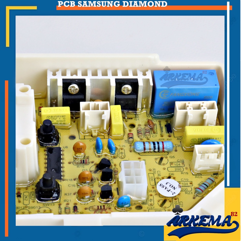 MODUL PCB MESIN CUCI SAMSUNG DIAMOND / MODUL PCB MESIN CUCI SAMSUNG WA70H4000 / WA80H4000 / WA85H4400 / DC92-01681G