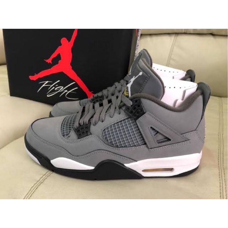 Sepatu nike air jordan 4 Retro cool grey premium original sepatu pria