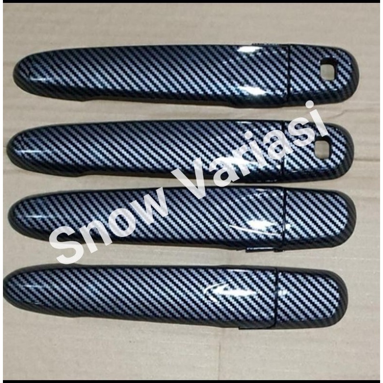 Cover Handle Pelapis Gagang Pintu AVANZA XENIA VELOZ 2019 2021 Carbon