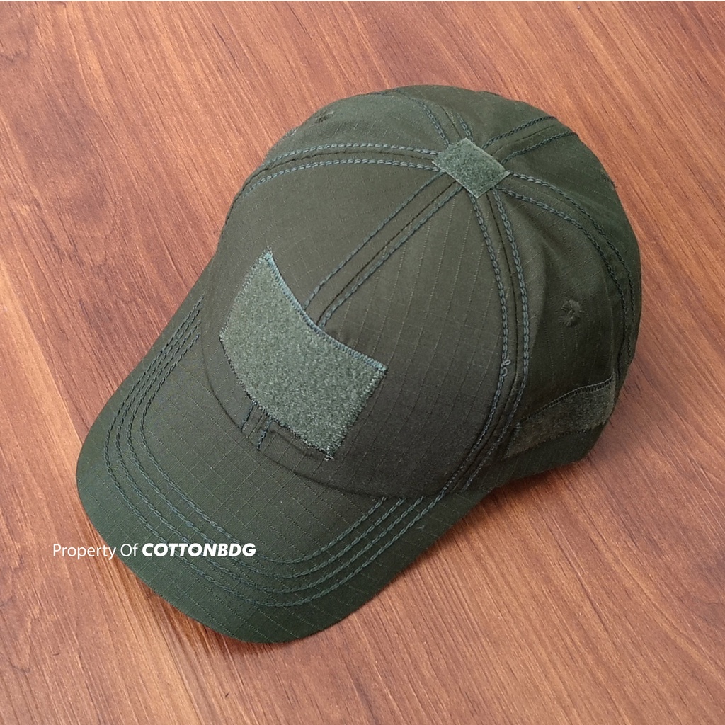 TOPI TACTICAL ORGINAL WARNA HIJAU ARMY UKURAN ALL SIZE BAHAN RIPSTOP PREMIUM