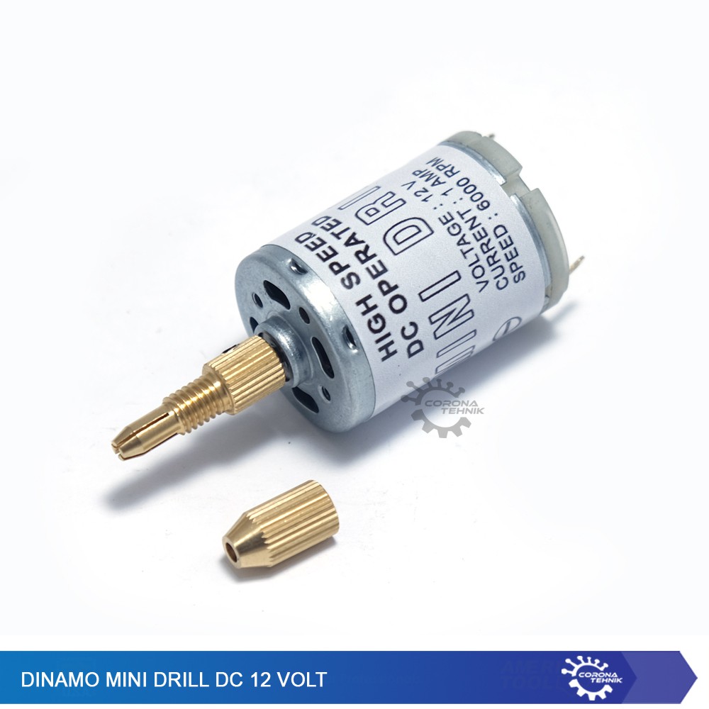 Dinamo Mini Drill 12 Volt DC