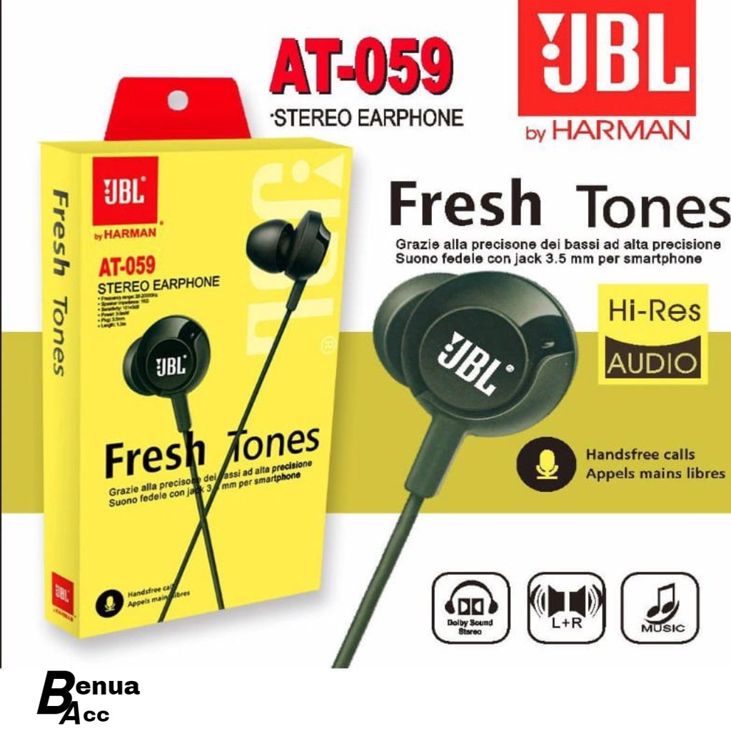 (ba) HEADSET BRAND JBL AT-059 FRESH TONES HIGHT QUALITY