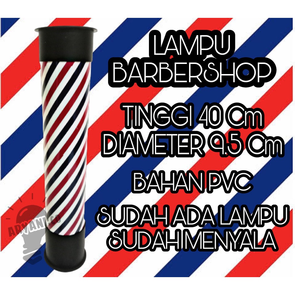 lampu barbershop  barber pole gantung