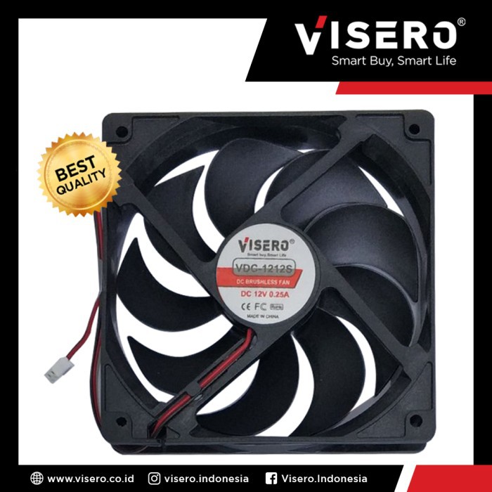 FAN DC 12X12+SOCKET (VDC-1212S)