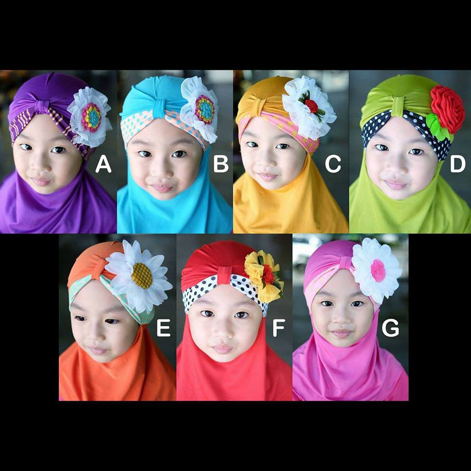 Hijab Instant Anak Cewek Pretty Floral