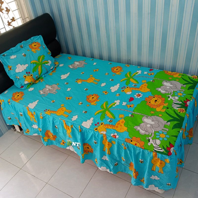 Sprei Rumbai Motif Karakter Home Made Ukuran 120 x 200 Halus dan Adem