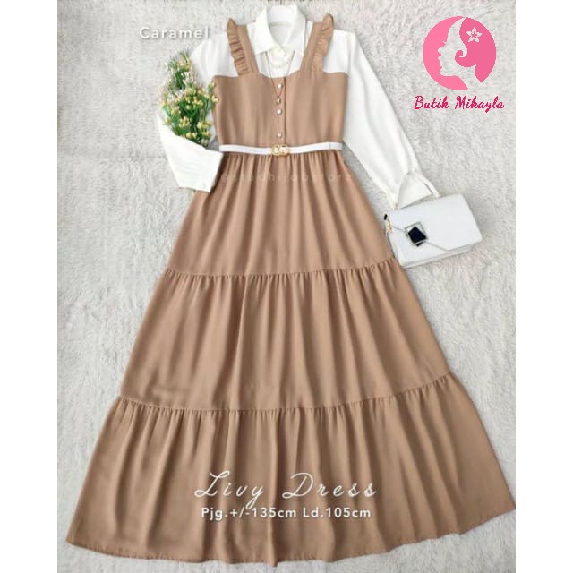 Gamis anak remaja kekinian Daisy Livy dress