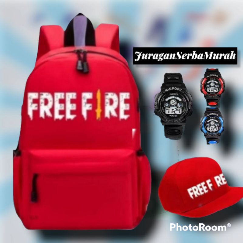 Tas Ransel Sekolah Anak Laki Laki Karakter FF Murah